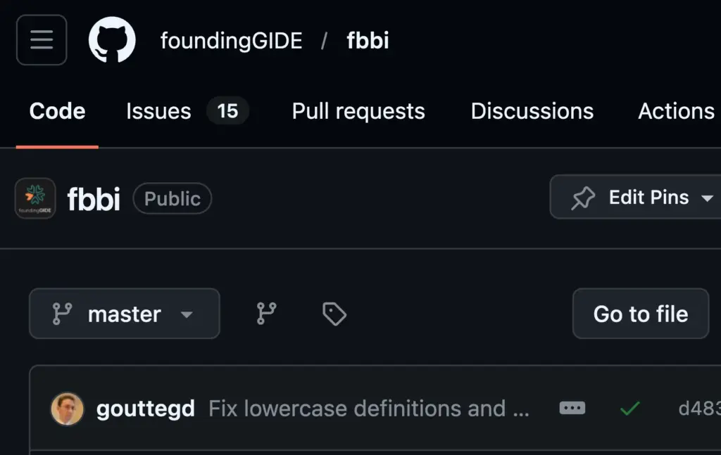 foundingGIDE FBbi ontology